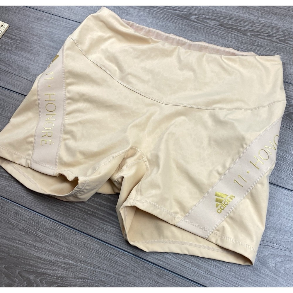 Adidas Women's Stella‎ McCartney 11 Honore Athletic Shorts Peach Size 4X